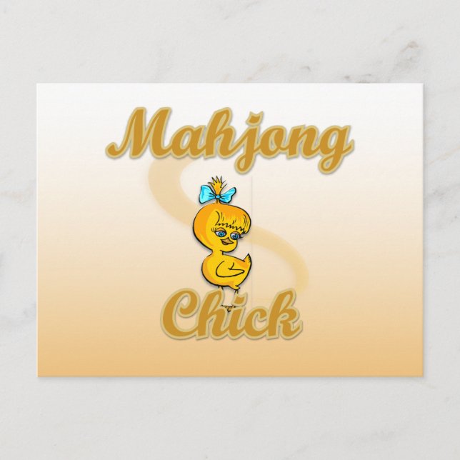 Mahjong Chick Postcard (Front)