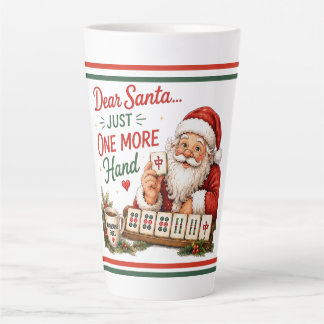 Mahjong Christmas Humour Latte Mug