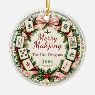 Mahjong Christmas Ornament Gift