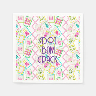 MAHJONG COCKTAIL NAPKIN