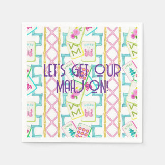 MAHJONG COCKTAIL NAPKINS
