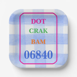 Mahjong Dot Crak Bam Paper Plate
