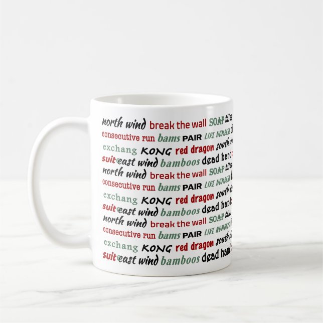 Mahjong Fan Mug (Left)