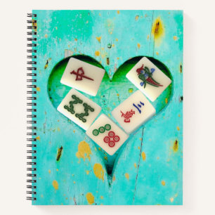 Mahjong fills my Heart notebook