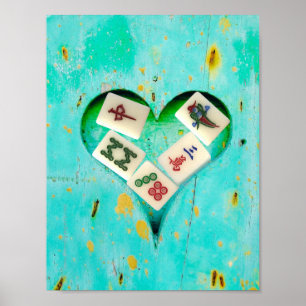Mahjong fills my Heart poster