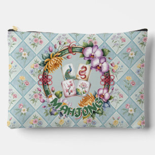 Mahjong Floral Accessory Pouch