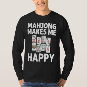 Mahjong For Men Women Tile Game Players T-Shirt