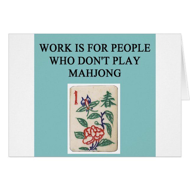 mahjong game player (Front Horizontal)