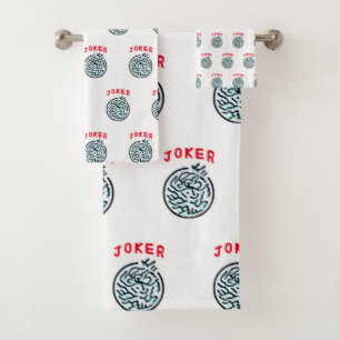 MahJong game symbol Joker tile Bath Towel Set