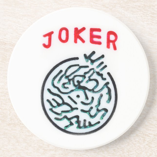 MahJong game symbol Joker tile Coaster (Front)