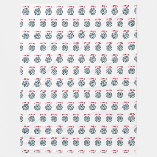 MahJong game symbol Joker tile Fleece Blanket (Front)