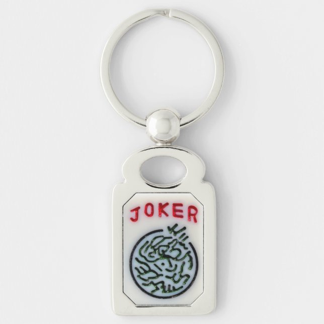 MahJong game symbol Joker tile Key Ring (Front)