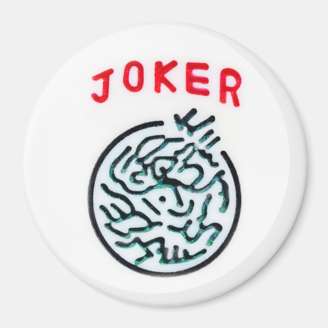 MahJong game symbol Joker tile Magnet (Front)