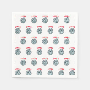 MahJong game symbol Joker tile Napkin