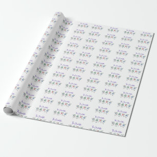 Mahjong Gift Wrap. The Charleston Theme Wrapping Paper