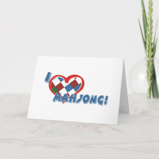 Mahjong greeting card