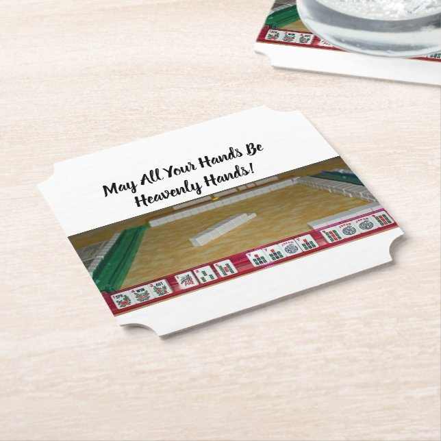 Mahjong Heavenly Hands Coaster (Angled)