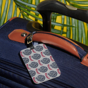 Mahjong Joker Luggage Tag w/Card Pocket