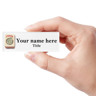 Mahjong Joker Name Tag