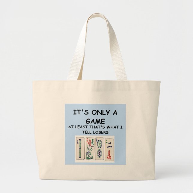 mahjong large tote bag (Front)