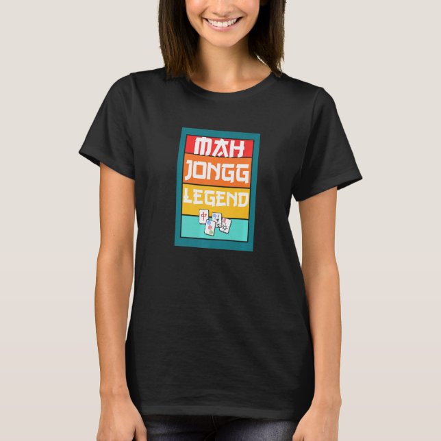 Mahjong Legend Tile Game Jokerstee T-Shirt (Front)