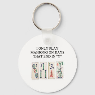 mahjong lover key ring