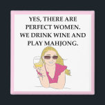 MAHJONG MAGNET<br><div class="desc">mahjong joke</div>