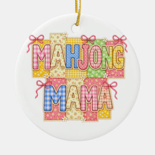 Mahjong Mama Ceramic Ornament