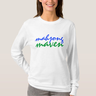 mahjong maven green blue fashionable players shirt