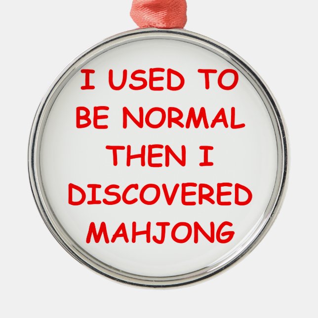 mahjong metal tree decoration (Front)