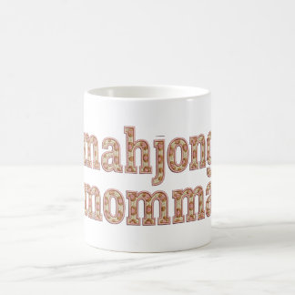 Mahjong Momma Retro Varsity Pattern Gift Coffee Mug