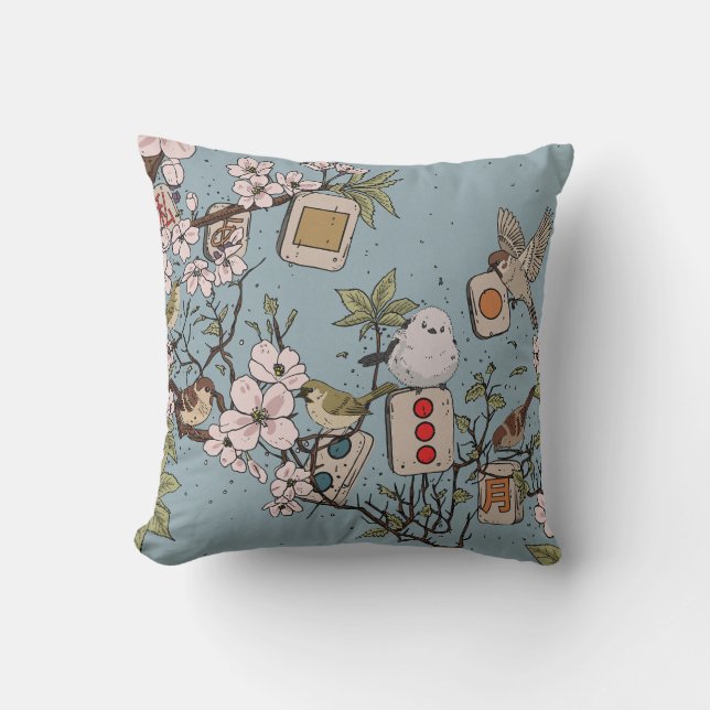 Mahjong Moonrise Cushion (Front)