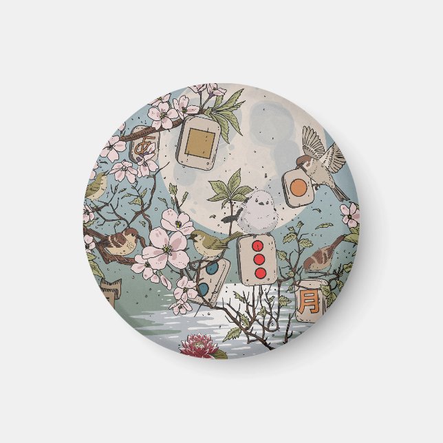 Mahjong Moonrise Magnet (Front)