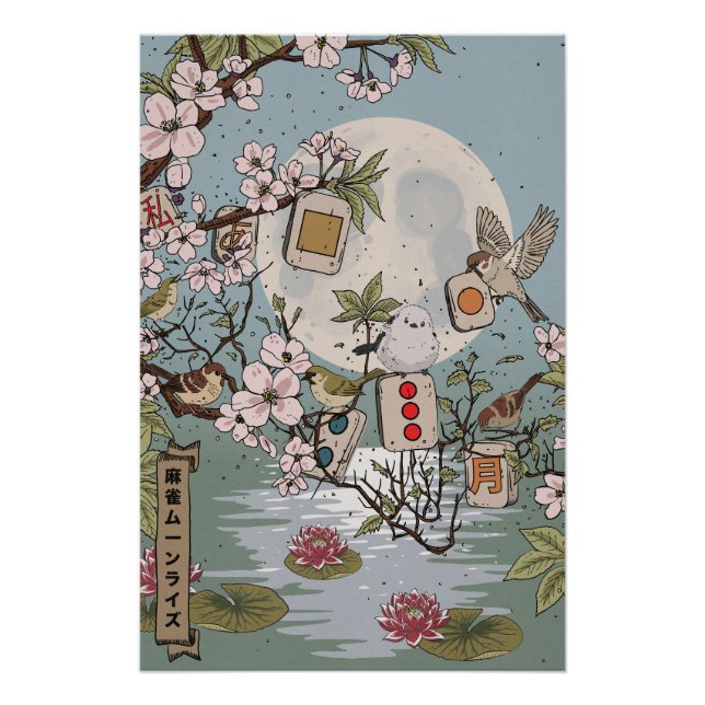 Mahjong Moonrise Poster (Front)