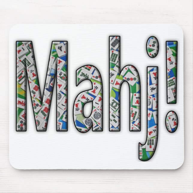 Mahjong Mouse Pad - Mahj! (Front)