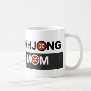 Mahjong Mum O Replaced with MJ Flower Design Coffee Mug