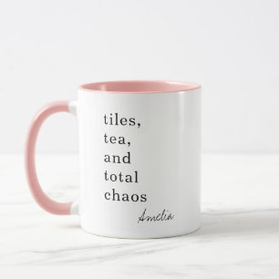 Mahjong Mum Tiles Tea Chaos Funny Quote Name Mug
