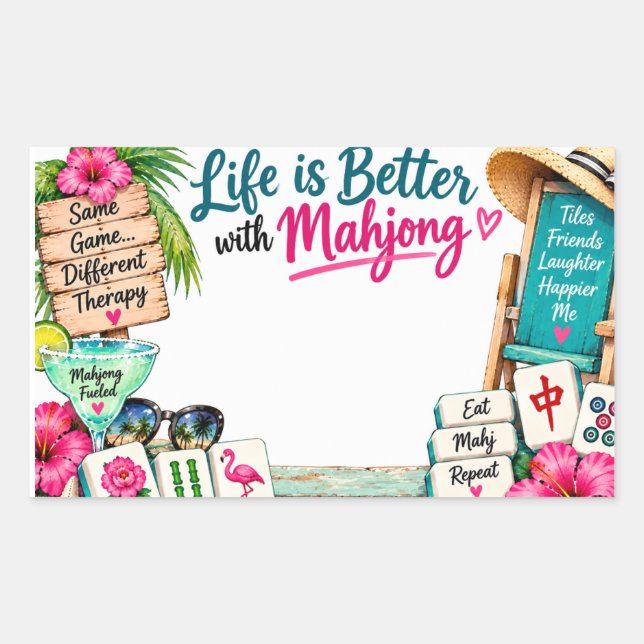 Mahjong Name Sticker (Front)
