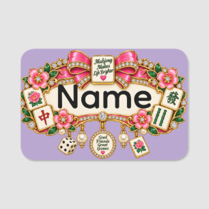 Mahjong Name Tag