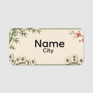 Mahjong Name Tag