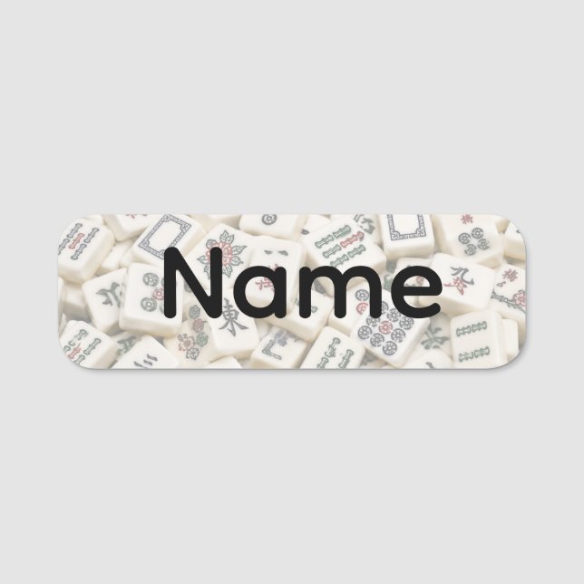 Mahjong Name Tag (Front)