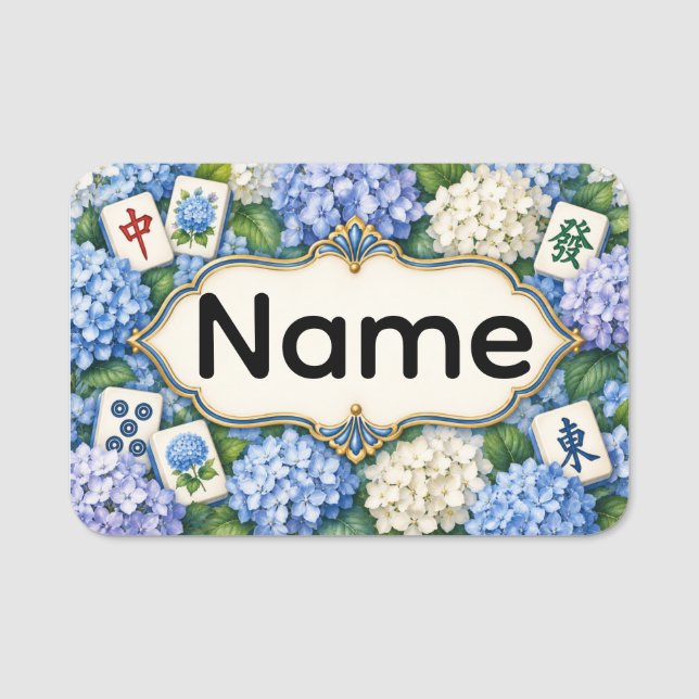 Mahjong Name Tag (Front)