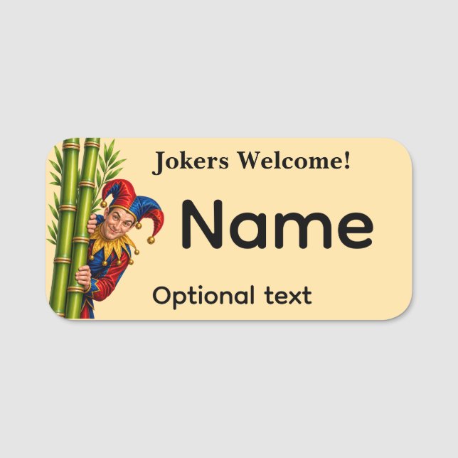 Mahjong Name Tag (Front)