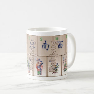 Mahjong on tiles (set 5) coffee mug