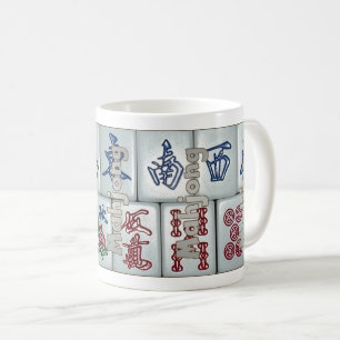 Mahjong on tiles (set no. 6) coffee mug