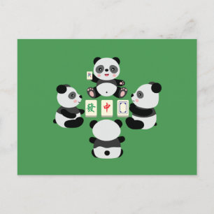 Mahjong Panda Postcard