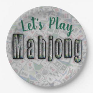 Mahjong Paper Plates