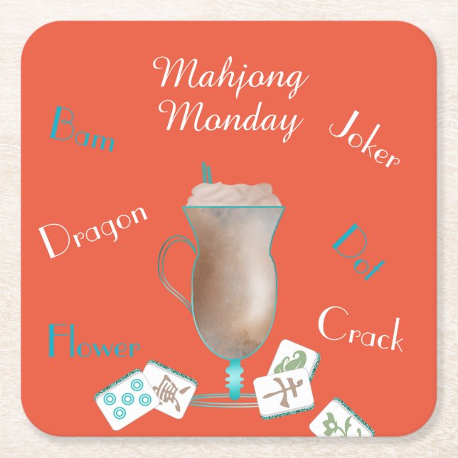 Mahjong Party Coasters (Front)
