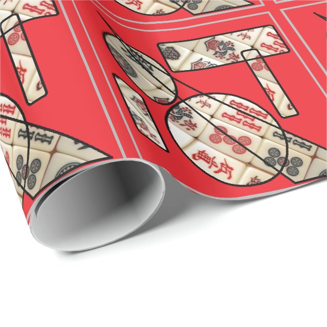 Mahjong pattern wrapping paper (Roll Corner)