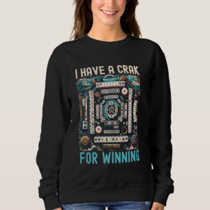Mahjong Player Casino Game Mahjongg Chinese Board Sweatshirt